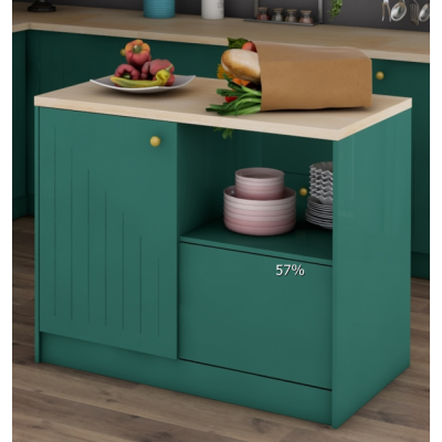 module design  kitchen cabinet  island with rubble wood top