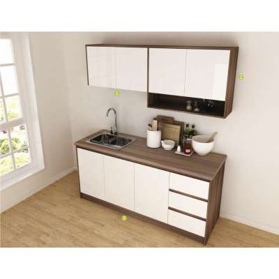 Modern style whole set kitchen furniture white doors