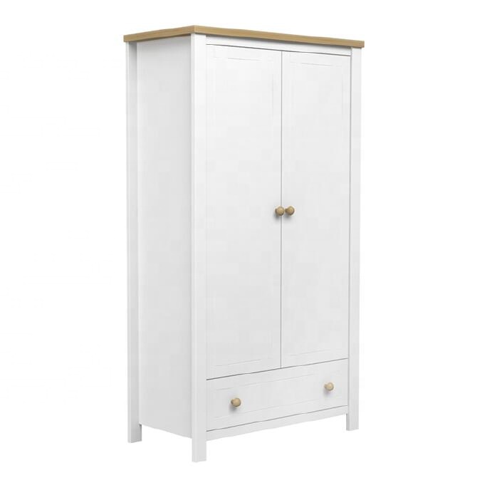 Wardrobe with 2 doors and 1 drawer baby bedroom furniture set