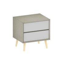 Hot sale modern appearance  bed room furniture 2 drawers wooden bedside table